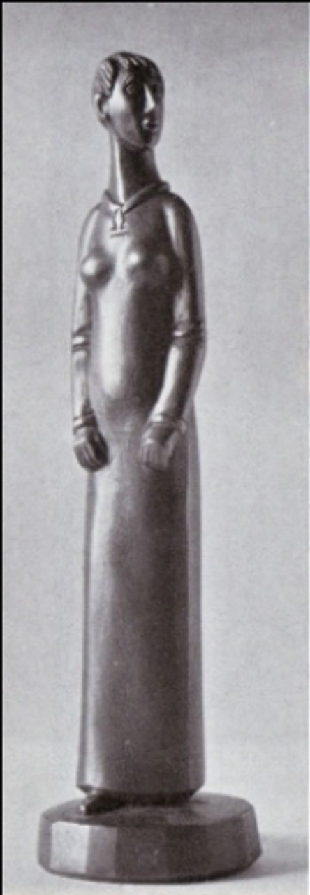 Gustav Heinrich Wolff, Stehende Gewandfigur, 1925