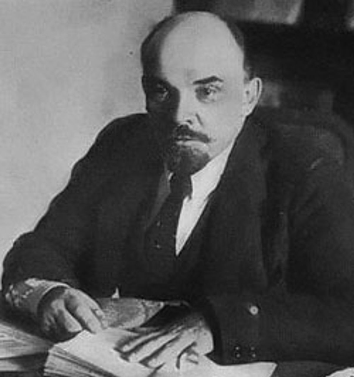 Lenin at his desk in 1919